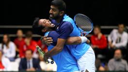 Leander Paes and Rohan Bopanna vs Croatia in the Davis Cup