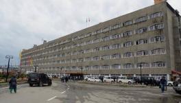 A view of the Secretariat building in Srinagar