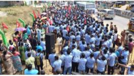 Workers of the Samsung India Electronics Limited, along with their family members held a protest in Kancheepuram on February 18, 2025, against the management’s ‘vindictive’ actions.