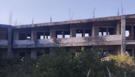 Construction work stopped by the University after the high court ruling on the writ petitions (Photo - Nisha Kumari, 101Reporters)