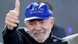 Brazilian President Lula da Silva wearing hat "Brazil is for the Brazilians". Photo: Lula / X