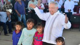 AMLO visits Huírivis in Nov. 2023. Photo: X