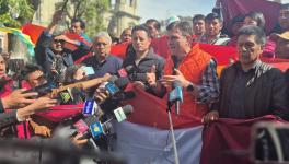 Rodrigo Paz of the Christian Democratic Party (PDC) addresses the press alongside supporters. Photo: X