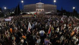 Thousands of people joined Palestine solidarity protests in Athens, August 24, 2025. Source: PAME