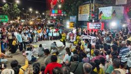 A 'Night Capture' rally in Shyambazar, Kolkata on August 14, midnight demanding justice for Abhaya.