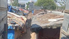 Makeshift tents of Rohingya refugees, these tents are made up of wooden planks and tin sheets, photos from Kiryani Talab in Jammu (Photo - Urvat il wuska, 101Reporters)