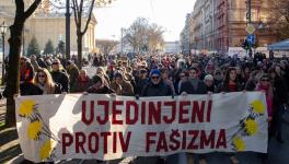 Antifascist demonstration in Zagreb, November 30, 2025. Source: United Against Fascism/Bojan Mrđenović