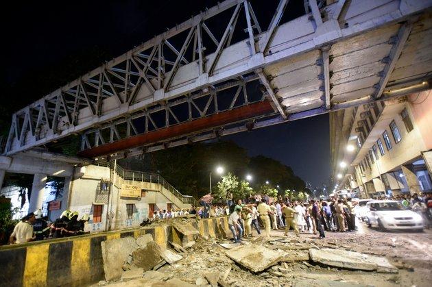Collapsed Mumbai Bridge