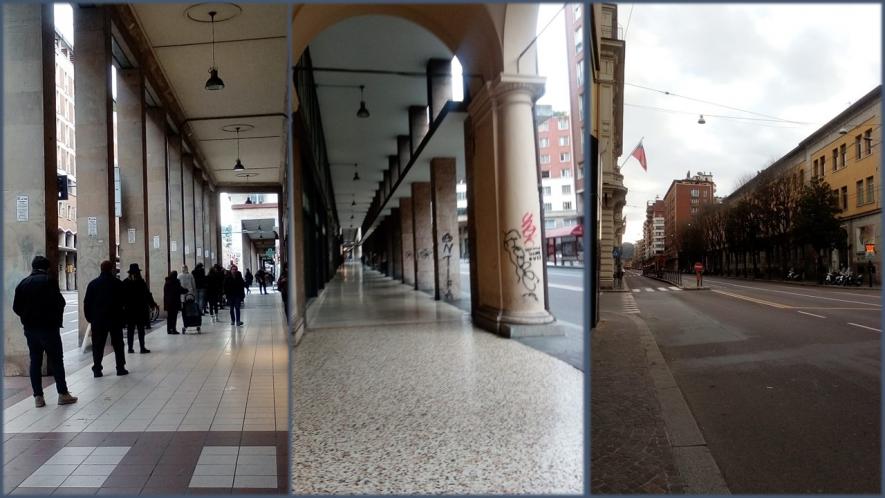 Italy under lockdown due to coronavirus.