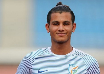 Indian football player Anwar Ali of Mohammedan Sporting