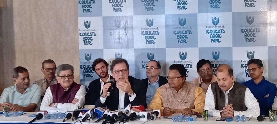 Kolkata book fair logo unveiling and press conference photo by Abhijit