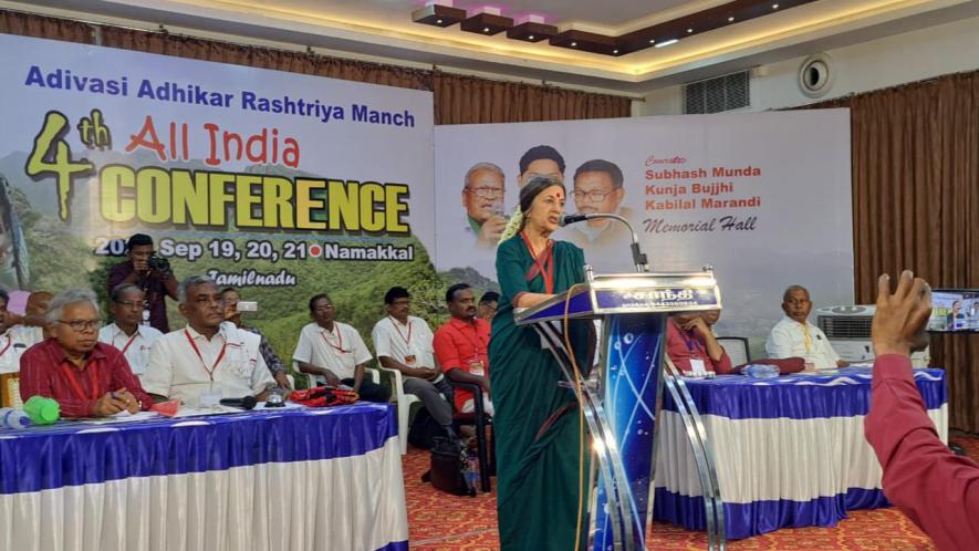 Brinda Karat addressed the delegates at the conference.