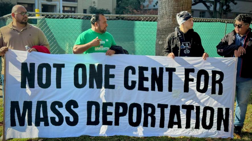Immigrants in California protest in early December (Photo: NDLON)