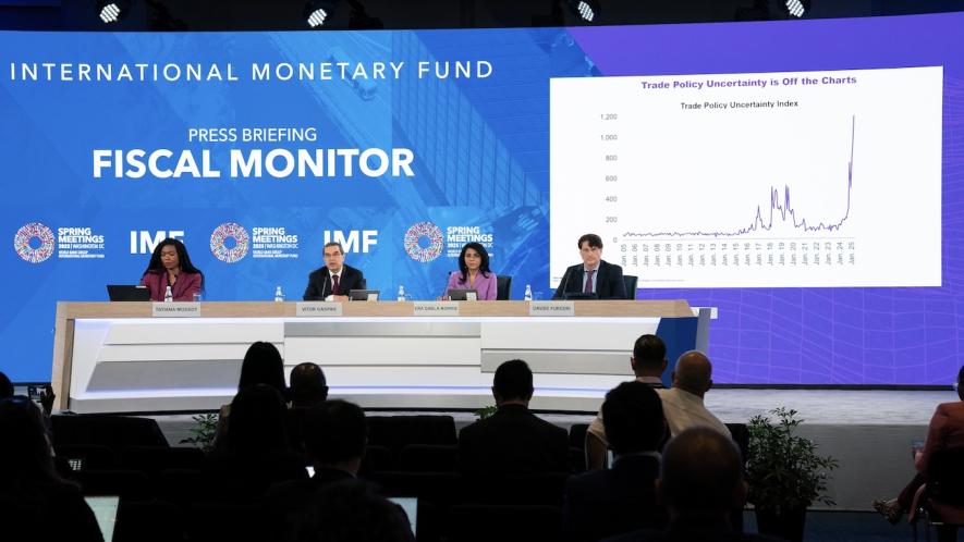 IMF briefing. Photo: IMF News