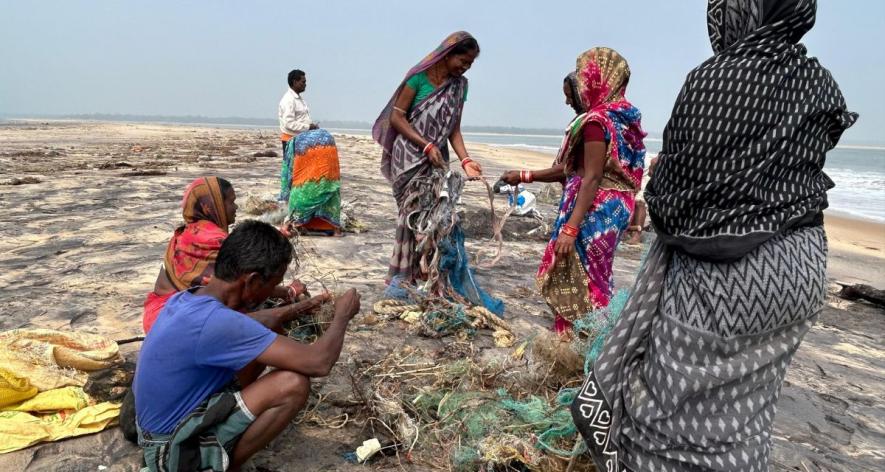 The villagers are also involved in cleaning the estuary area for mass nesting of Olive Ridley sea turtles (Photo - Rakhi Ghosh, 101Reporters)