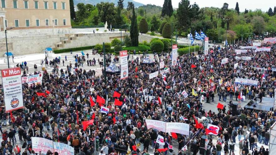 May Day rally in Athens. Source: PAME Greece/X