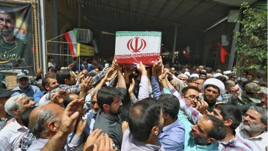 Rally in Iran against Israeli aggression and in support of the country's armed forces on June 20. Photo: Khamenei . ir