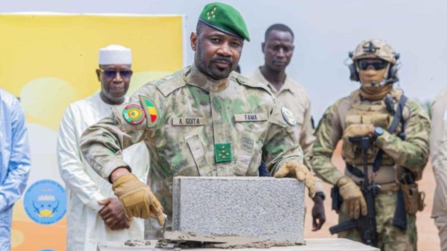 First brick of Mali's new refinery laid by President Goïta. Photo: Presidency of Mali