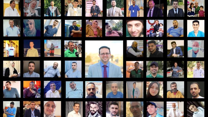 Israel killed 70 Palestinian health workers in 50 days leading up to July 2. Source: Healthcare Workers Watch