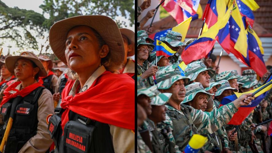 Mobilization of the Bolivarian Militia in April 2025. Photo: Prensa Presidencial / Telegram