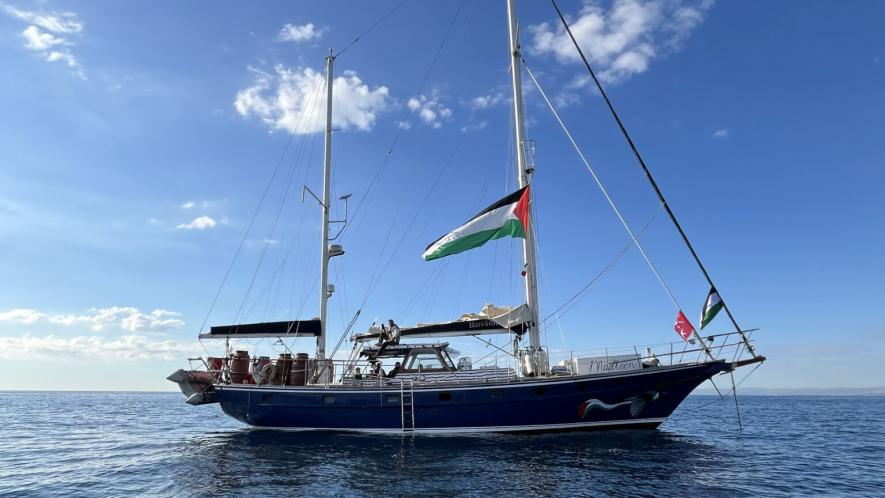 The Madleen before departure. Source: Tan Safi/Freedom Flotilla Coalition