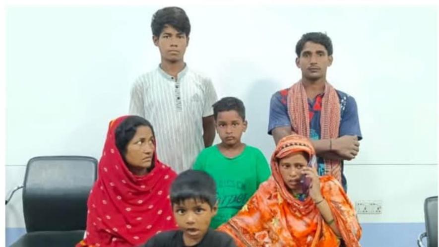 Sonali Khatun, Danish Sheikh, Suity Bibi and her sons, Kurban and Imam.