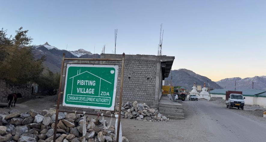 A road in Pibiting village in Zanskar (Photo - Safeena Wani, 101Reporters).