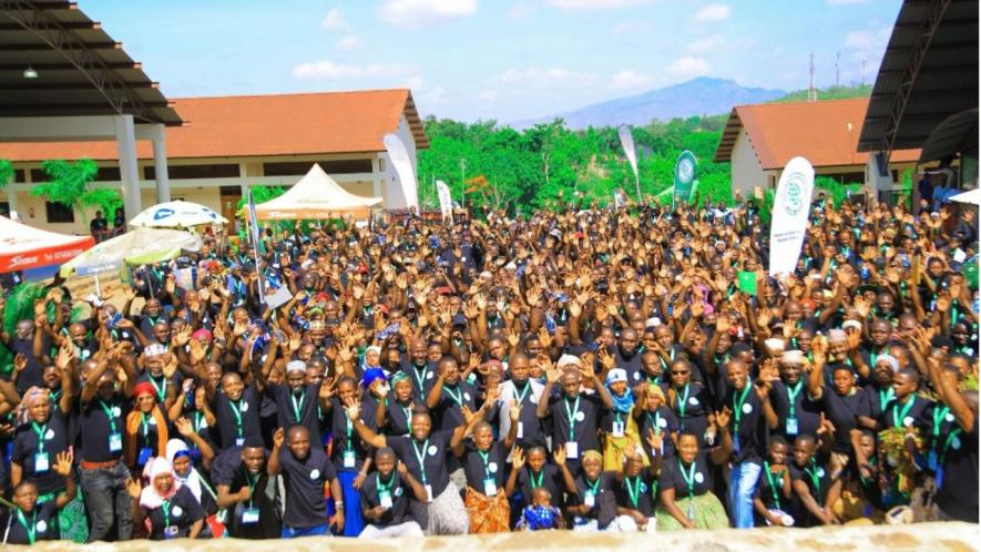 Hundreds of farmers organized in MVIWATA gathered in Morogoro, Tanzania for their AGM in early December, 2025. Photo: MVIWATA